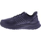 Orthofeet® | Navigate | Schwarz Leder | Hands-Free Schuhe mit Fersendämpfung | Herren Schnürer