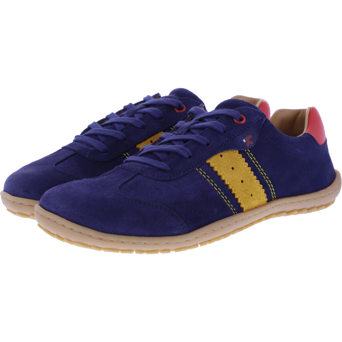 Koel | Ila 3.0 | Blue-Gelb-Rot | Veloursleder | Damen Barfußschuhe