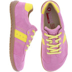 Koel | Ila 3.0 | Blossom-Rosapink-Gelb | Veloursleder | Damen Barfußschuhe