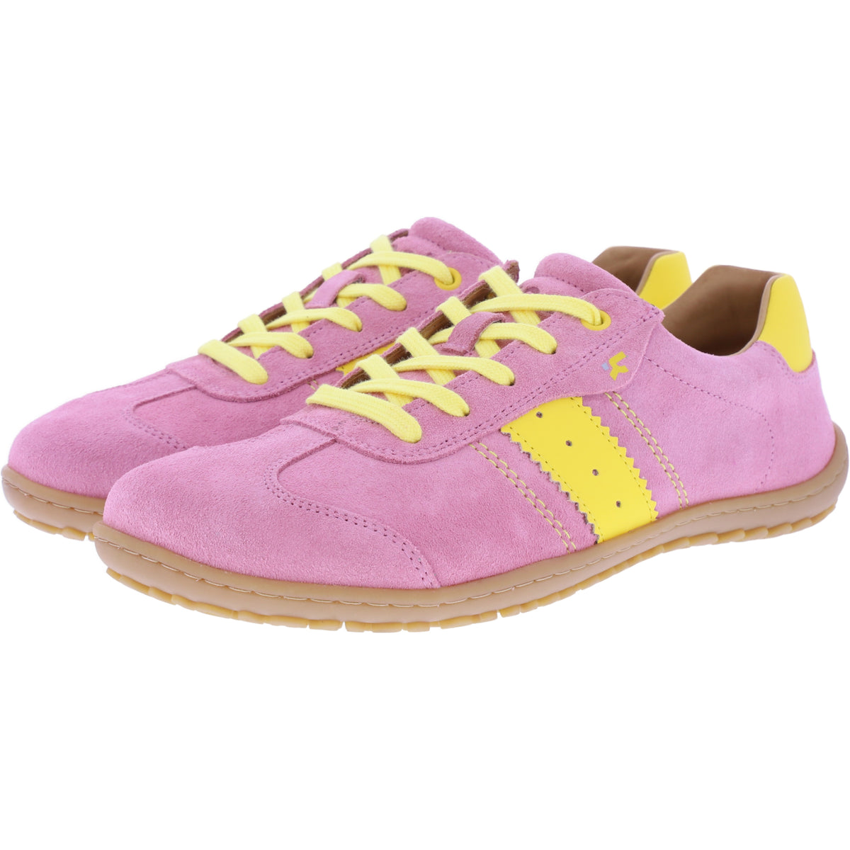 Koel | Ila 3.0 | Blossom-Rosapink-Gelb | Veloursleder | Damen Barfußschuhe