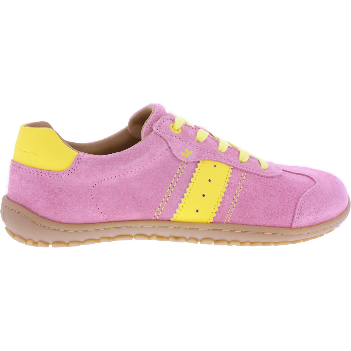 Koel | Ila 3.0 | Blossom-Rosapink-Gelb | Veloursleder | Damen Barfußschuhe