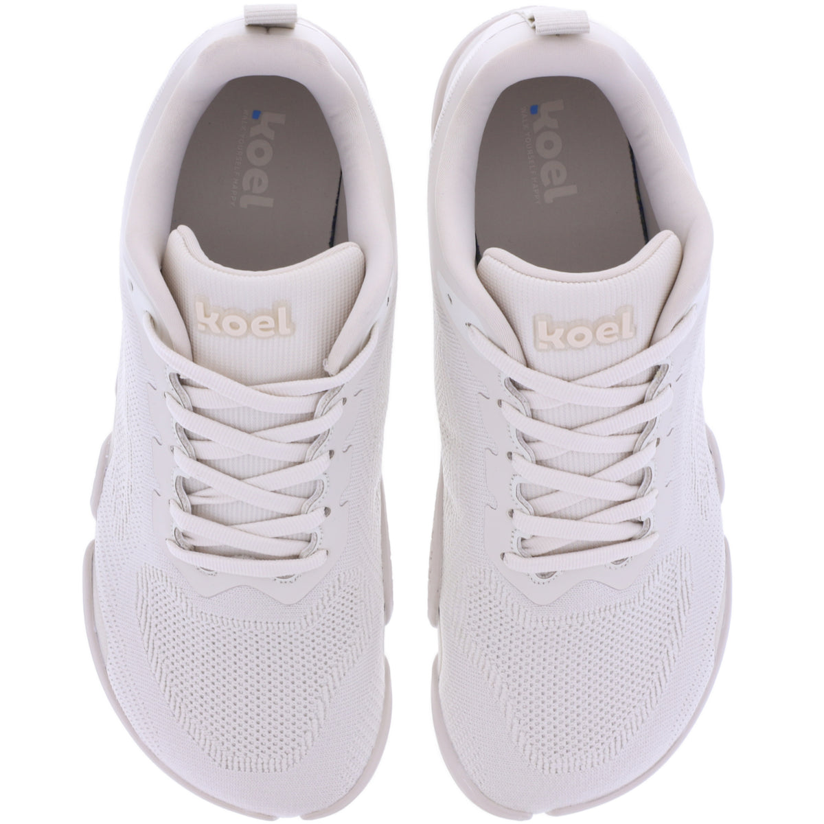 Koel | Nica | Beije-Beige | Mesh-Strick | Damen Barfußschuhe