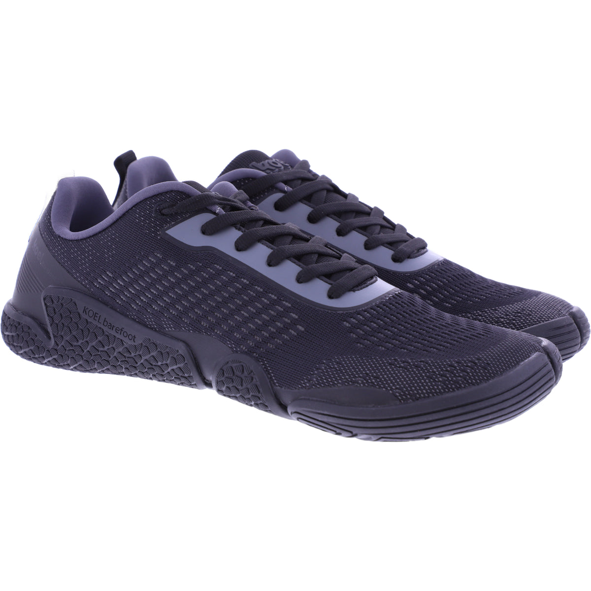 Koel | Nilo | Black-Schwarz | Mesh-Strick | Herren Barfußschuhe