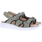 Ganter / Halina / Salbei-Schwarz / Wechselfußbett / Weite: H / Art: 3-200412-5400 / Damen Sandalen