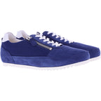 Hassia / Padova / Ink-Blau/Weiß Leder / Wechselfußbett / Art: 3-301063-3702 / Damen Schnürer
