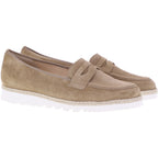 Hassia / Pisa / Natur Braun Veloursleder / Wechselfußbett / Art: 3-301545-1000 / Damen Slipper
