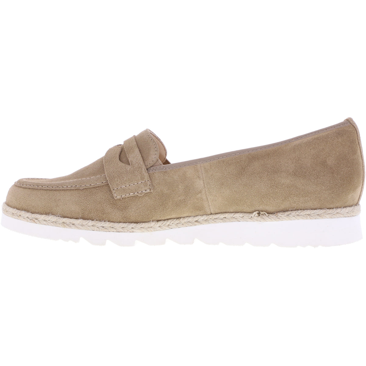 Hassia / Pisa / Natur Braun Veloursleder / Wechselfußbett / Art: 3-301545-1000 / Damen Slipper