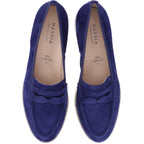 Hassia / Pisa / Navy Blau Veloursleder / Wechselfußbett / Art: 3-301545-3100 / Damen Slipper
