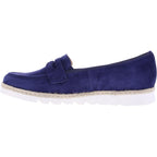 Hassia / Pisa / Navy Blau Veloursleder / Wechselfußbett / Art: 3-301545-3100 / Damen Slipper