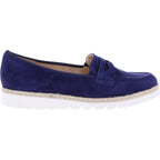 Hassia / Pisa / Navy Blau Veloursleder / Wechselfußbett / Art: 3-301545-3100 / Damen Slipper