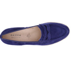 Hassia / Pisa / Navy Blau Veloursleder / Wechselfußbett / Art: 3-301545-3100 / Damen Slipper