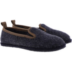 Stegmann / Modell: 302 / Komfort Woll-Mokassins aus Walkstoff / Anthrazit - Unisex Sliper