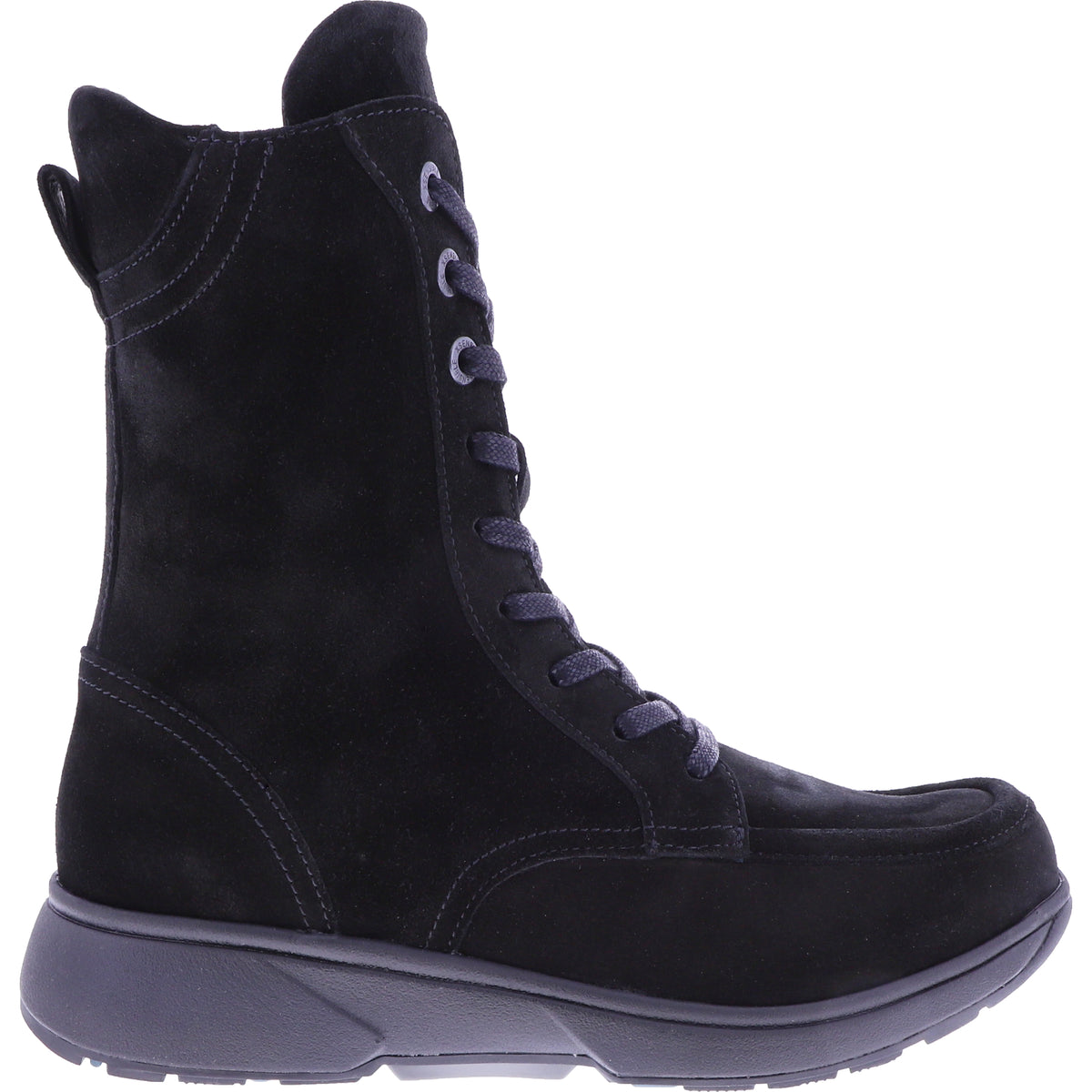 Xsensible Stretchwalker | Emilia | Schwarz Veloursleder | Weite: H | 302195-001 | Damen Stiefelette