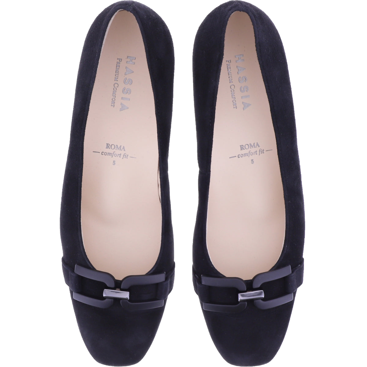 Hassia | Roma | Schwarz | Ziegenleder | Wechselfußbett | 8-302632-0100 | Damen Pumps