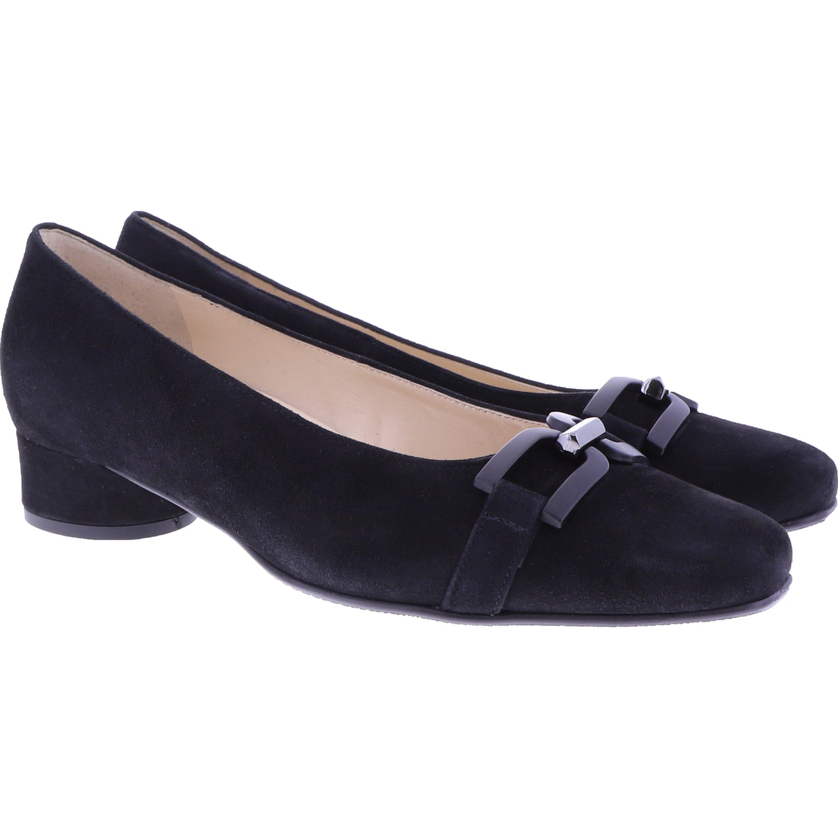 Hassia | Roma | Schwarz | Ziegenleder | Wechselfußbett | 8-302632-0100 | Damen Pumps