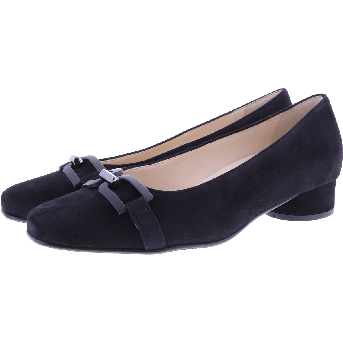 Hassia | Roma | Schwarz | Ziegenleder | Wechselfußbett | 8-302632-0100 | Damen Pumps