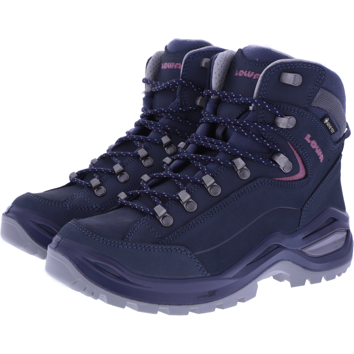 LOWA | Renegade EVO GTX W | Stahlblau-Alt Rosé | Nubukleder | GORE-TEX® | Damen Wanderstiefel