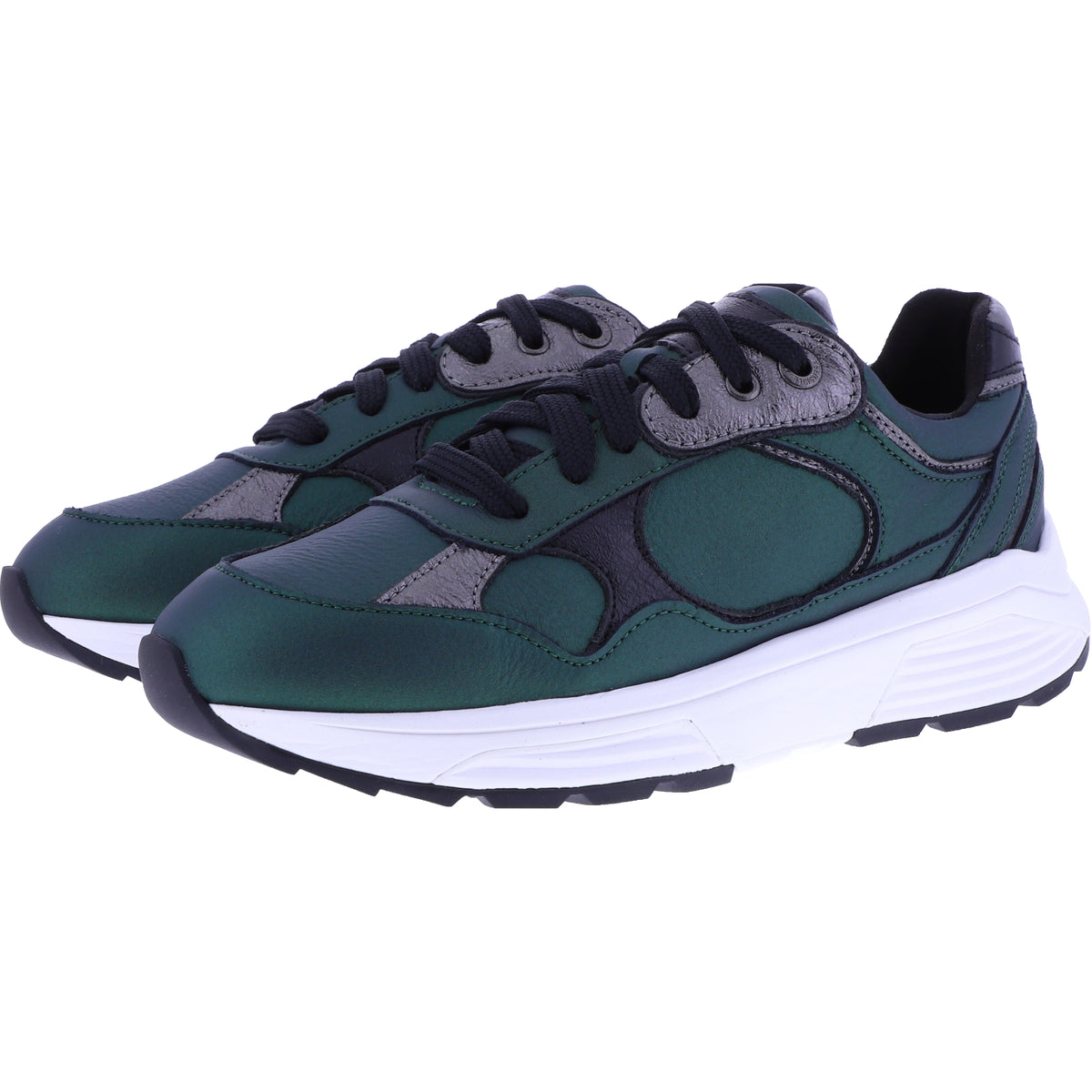 Xsensible Stretchwalker | Helix | Forest-Grün Metallic | Leder | 330054-499 | Damen Premium Sneakers