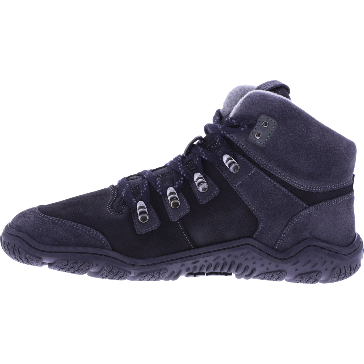 Koel | Robo 2.0 | Schwarz | Fettleder mit Merinowollfutter | Herren Barfußstiefelette