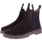 Koel | Gavien | Chocolate-Dunkelbraun | Veloursleder | Damen Barfuß-Chelsea-Boots