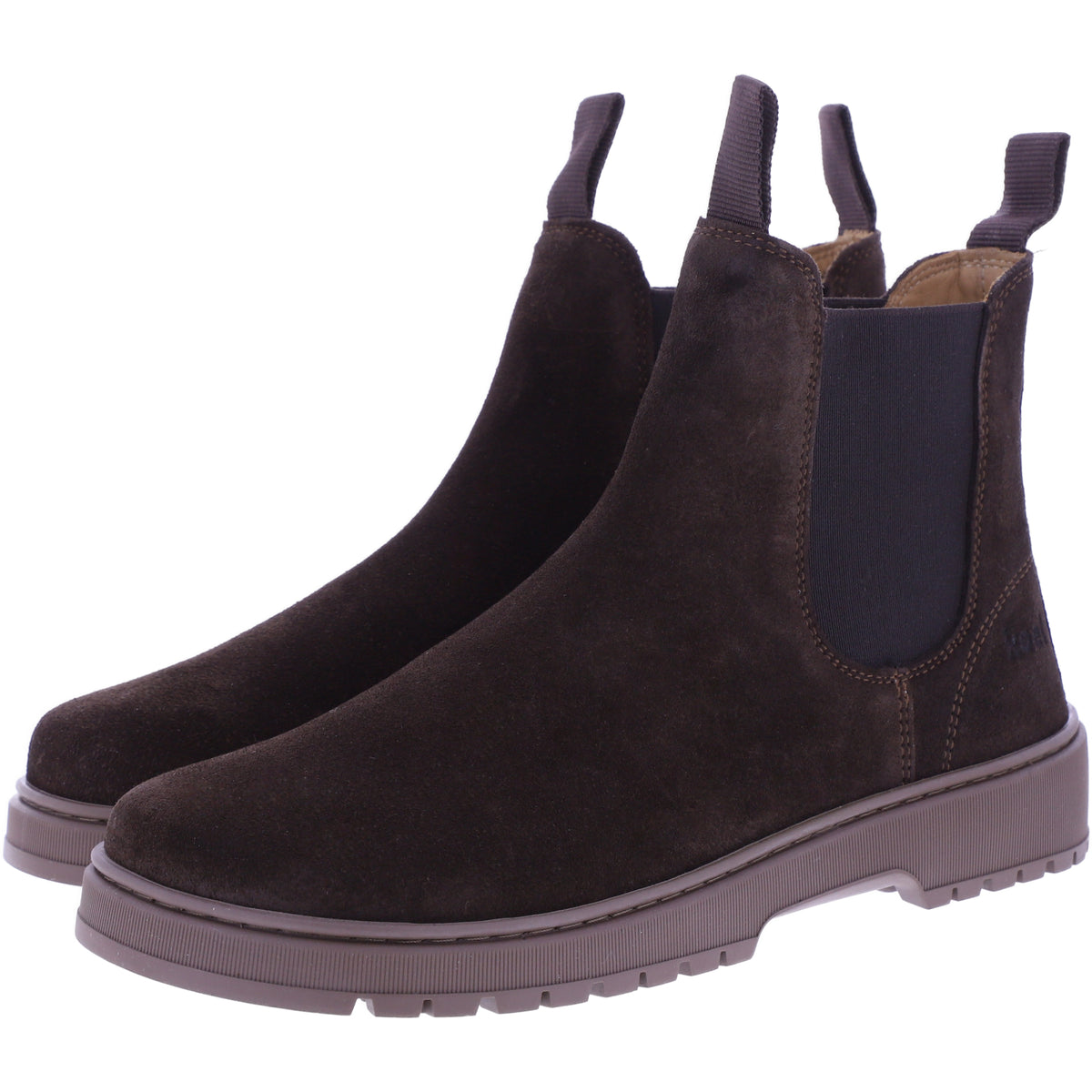 Koel | Gavien | Chocolate-Dunkelbraun | Veloursleder | Damen Barfuß-Chelsea-Boots