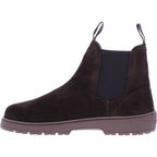 Koel | Gavien | Chocolate-Dunkelbraun | Veloursleder | Damen Barfuß-Chelsea-Boots
