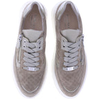 Hassia / Genova / Fog Beige Softvelour / Wechselfußbett / Art: 4-301457-6900 / Damen Schnürer