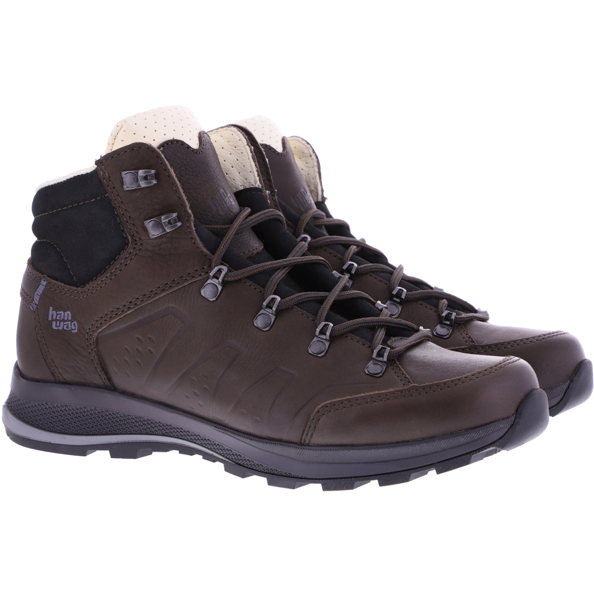 Hanwag / Modell: Travi / Chestnut-Dunkelbraun-Black / Yak-Leder / Herren Wanderstiefel