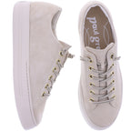 Paul Green | 4081-639 | Beige-Sand Samtziege | Weiches Leder | Damen Sneaker