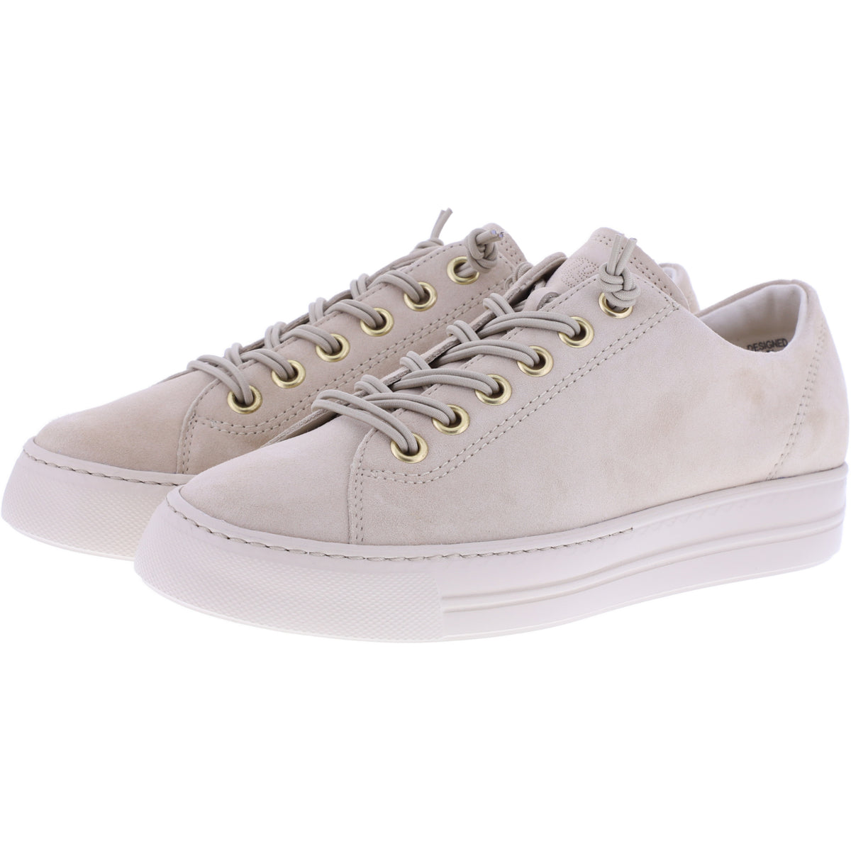 Paul Green | 4081-639 | Beige-Sand Samtziege | Weiches Leder | Damen Sneaker
