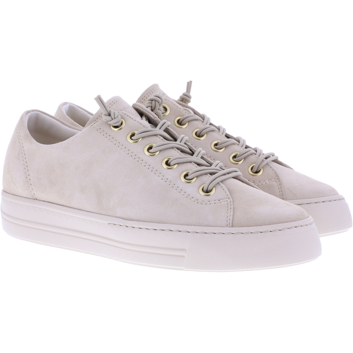 Paul Green | 4081-639 | Beige-Sand Samtziege | Weiches Leder | Damen Sneaker