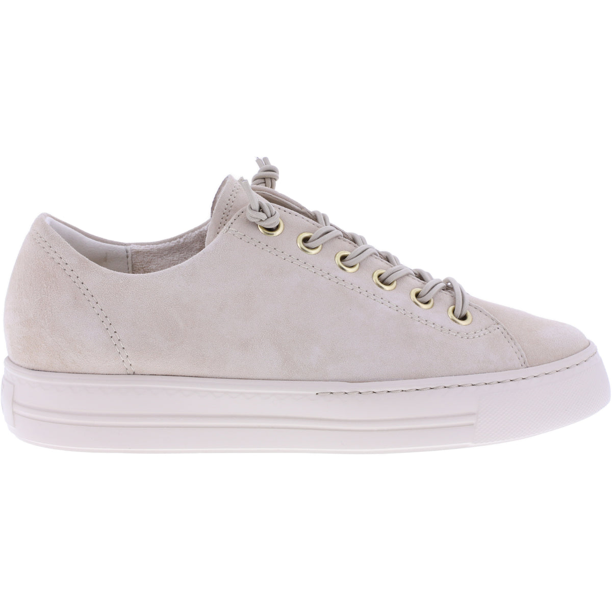 Paul Green | 4081-639 | Beige-Sand Samtziege | Weiches Leder | Damen Sneaker