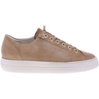 Paul Green | 4081-649 | Beige-Cognac Velours | Weiches Kalbsleder | Damen Sneaker