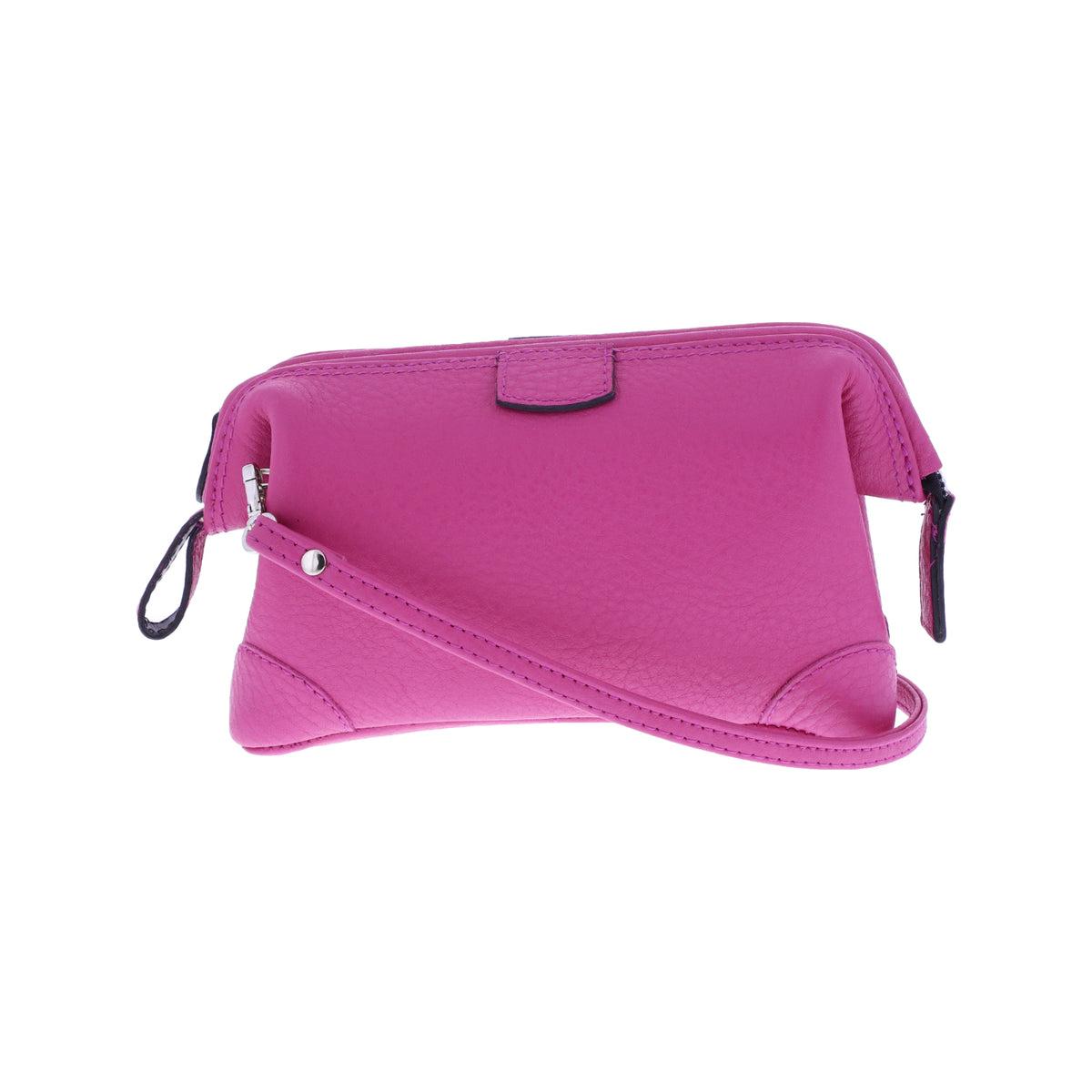 F. Hammann / Premium Mini Doc Bag Handtasche / Fuchsia Pink Chervo Kalbsleder / Made in Germany