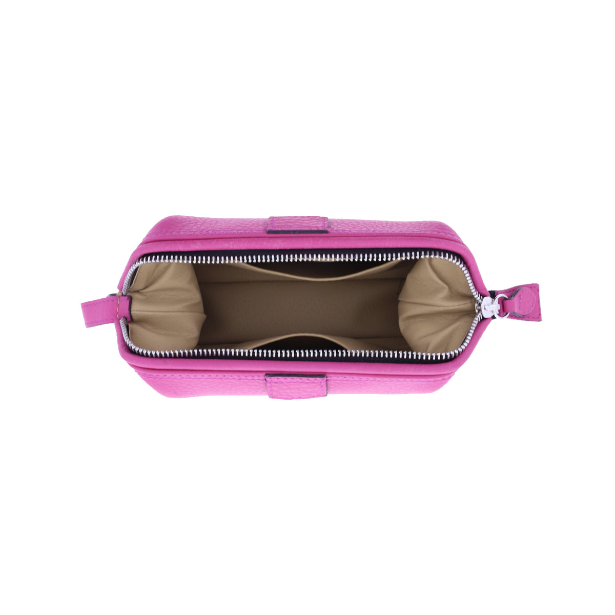 F. Hammann / Premium Mini Doc Bag Handtasche / Fuchsia Pink Chervo Kalbsleder / Made in Germany