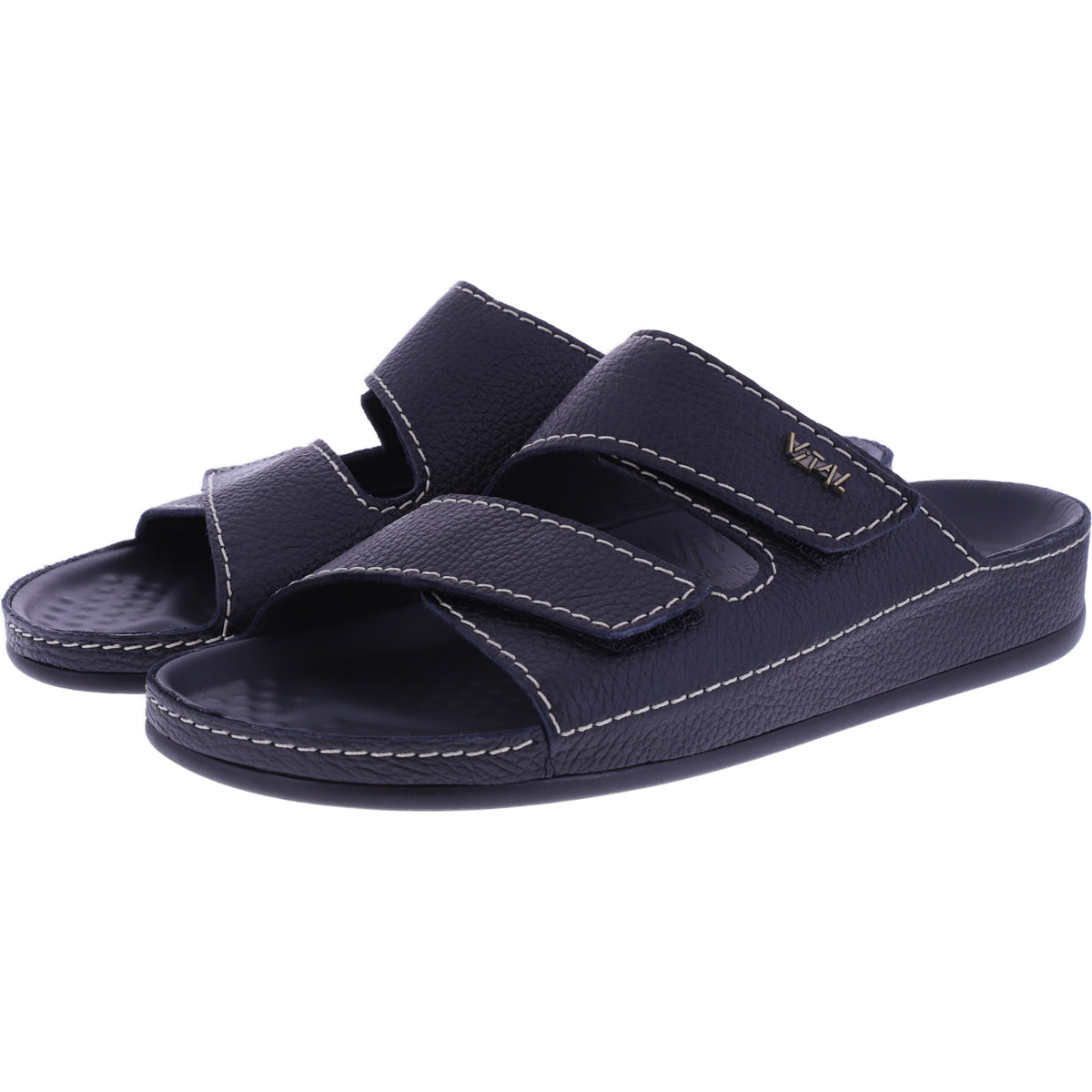 Vital Schuhe | Vital Classic | Schwarz | Nappaleder | Weite: H | 4220938-0101 | Herren Pantoletten