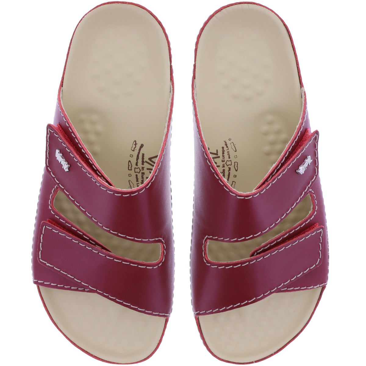Vital Schuhe | Vital Classic | Rot | Nappaleder | Weite: H | 4220938-2700 | Damen Pantolette