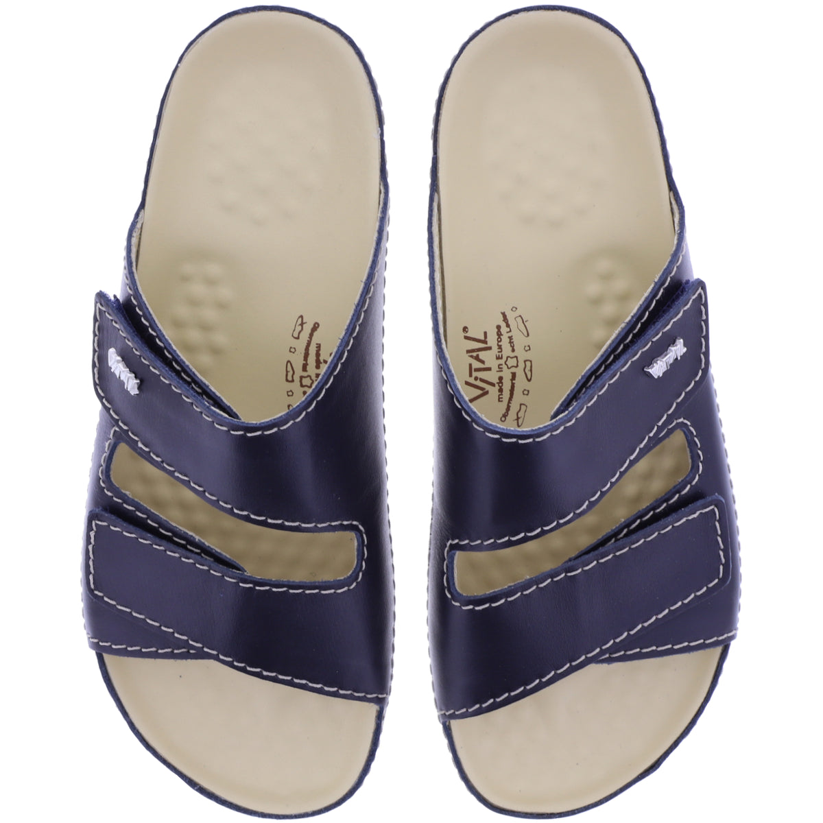 Vital Schuhe | Vital Classic | Dunkelblau | Nappaleder | Weite: H | 4220938-4700 | Damen Pantoletten
