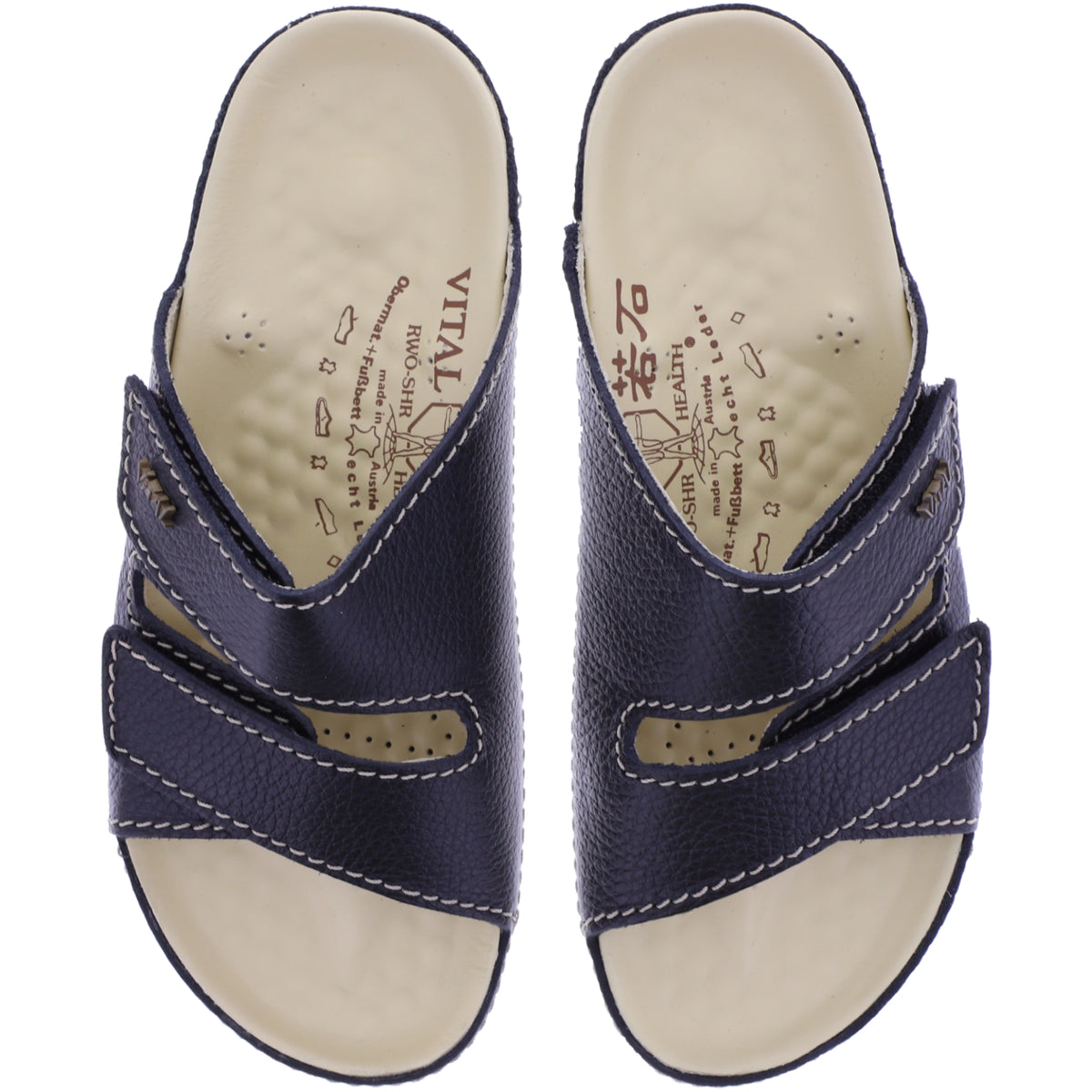 Vital Schuhe | Vital VRS | Schwarz | Nappaleder | Weite: H | 4221098-0110 | Massage Pantoletten