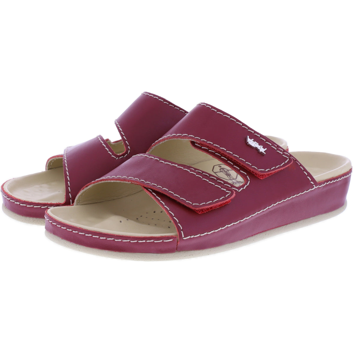 Vital Schuhe | Vital VRS | Rot | Nappaleder | Weite: H | 4221098-2700 | Damen Massage Pantoletten