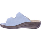 Fidelio | Fabia | Mistral-Corny Hellblau | Leder-Stretch | Hallux | Weite: F½ | Damen Pantoletten