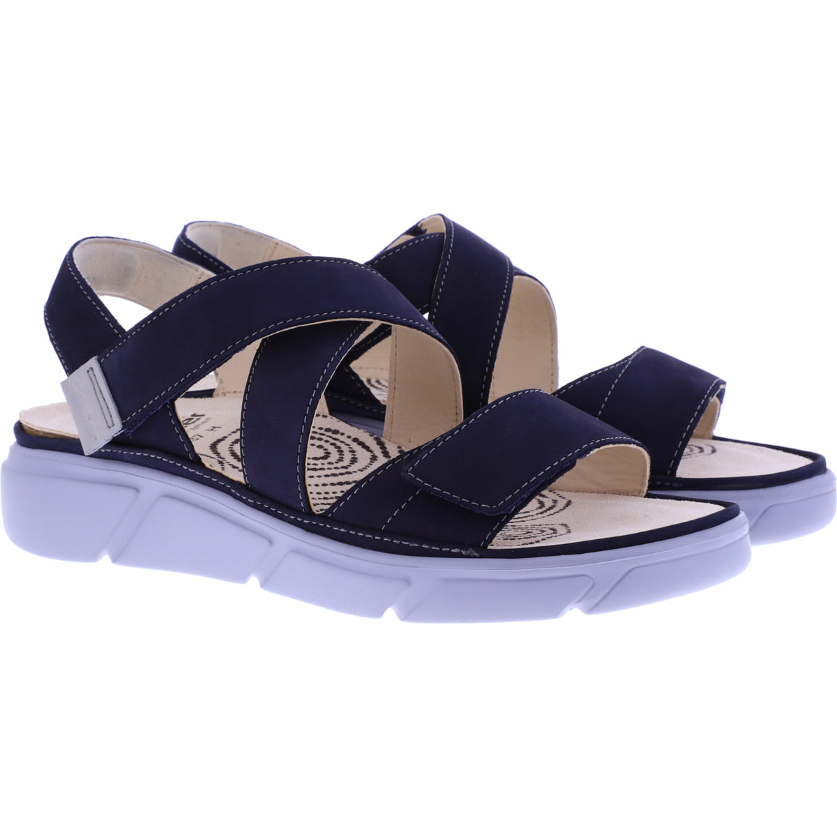 Ganter / Halina / Darkblue Softnubuk / Wechselfußbett / Weite: H / Art: 5-200462-3500 / Sandalen
