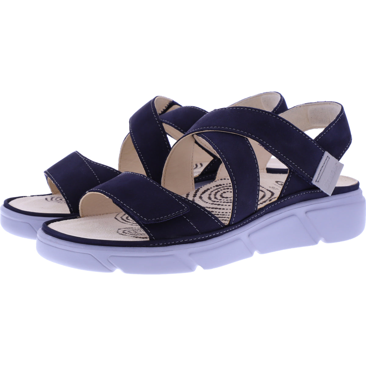Ganter / Halina / Darkblue Softnubuk / Wechselfußbett / Weite: H / Art: 5-200462-3500 / Sandalen