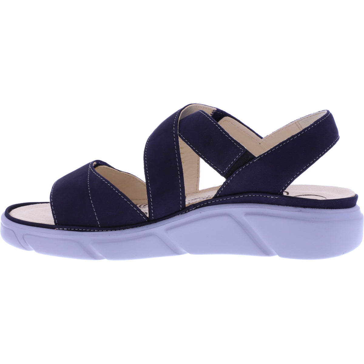 Ganter / Halina / Darkblue Softnubuk / Wechselfußbett / Weite: H / Art: 5-200462-3500 / Sandalen