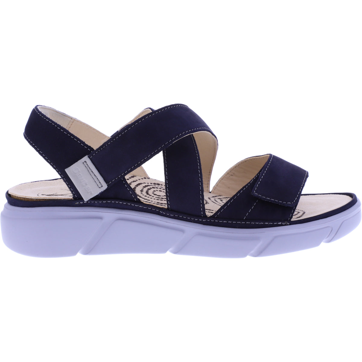 Ganter / Halina / Darkblue Softnubuk / Wechselfußbett / Weite: H / Art: 5-200462-3500 / Sandalen