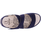 Ganter / Halina / Darkblue Softnubuk / Wechselfußbett / Weite: H / Art: 5-200462-3500 / Sandalen