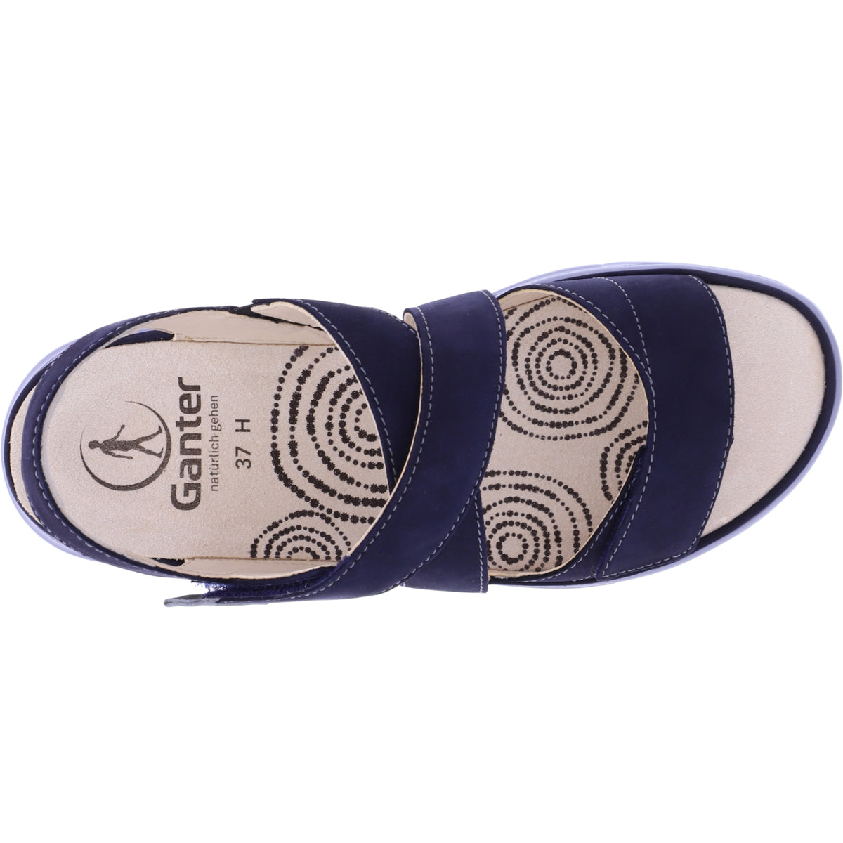 Ganter / Halina / Darkblue Softnubuk / Wechselfußbett / Weite: H / Art: 5-200462-3500 / Sandalen