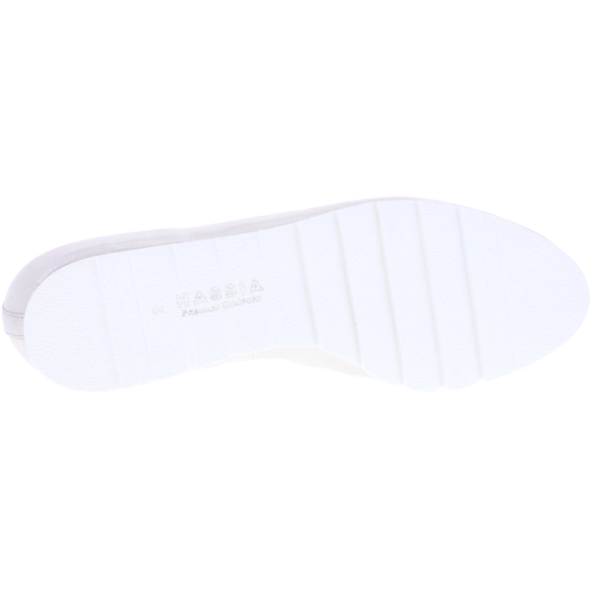 Hassia / Pisa / Platin Gloss Leder / Wechselfußbett / Art: 5-301547-7500 / Damen Slipper