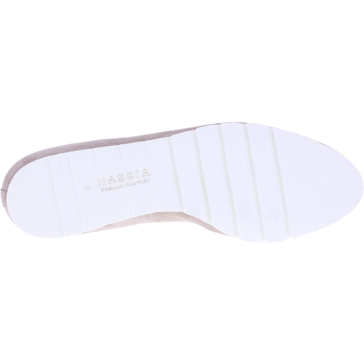 Hassia / Pisa / Pearl Beige Veloursleder / Wechselfußbett / Art: 5-301548-4900 / Damen Slipper