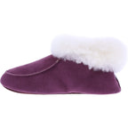 Kitz Pichler / Modell: Biber / Purple-Lila Leder mit Lammfellfutter / Damen Komfort Hausschuhe